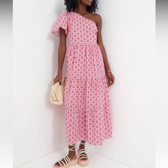 HYACINTH HOUSE

Pink Geo Floral One Shoulder Paden Maxi Dress - Picture 2 of 11